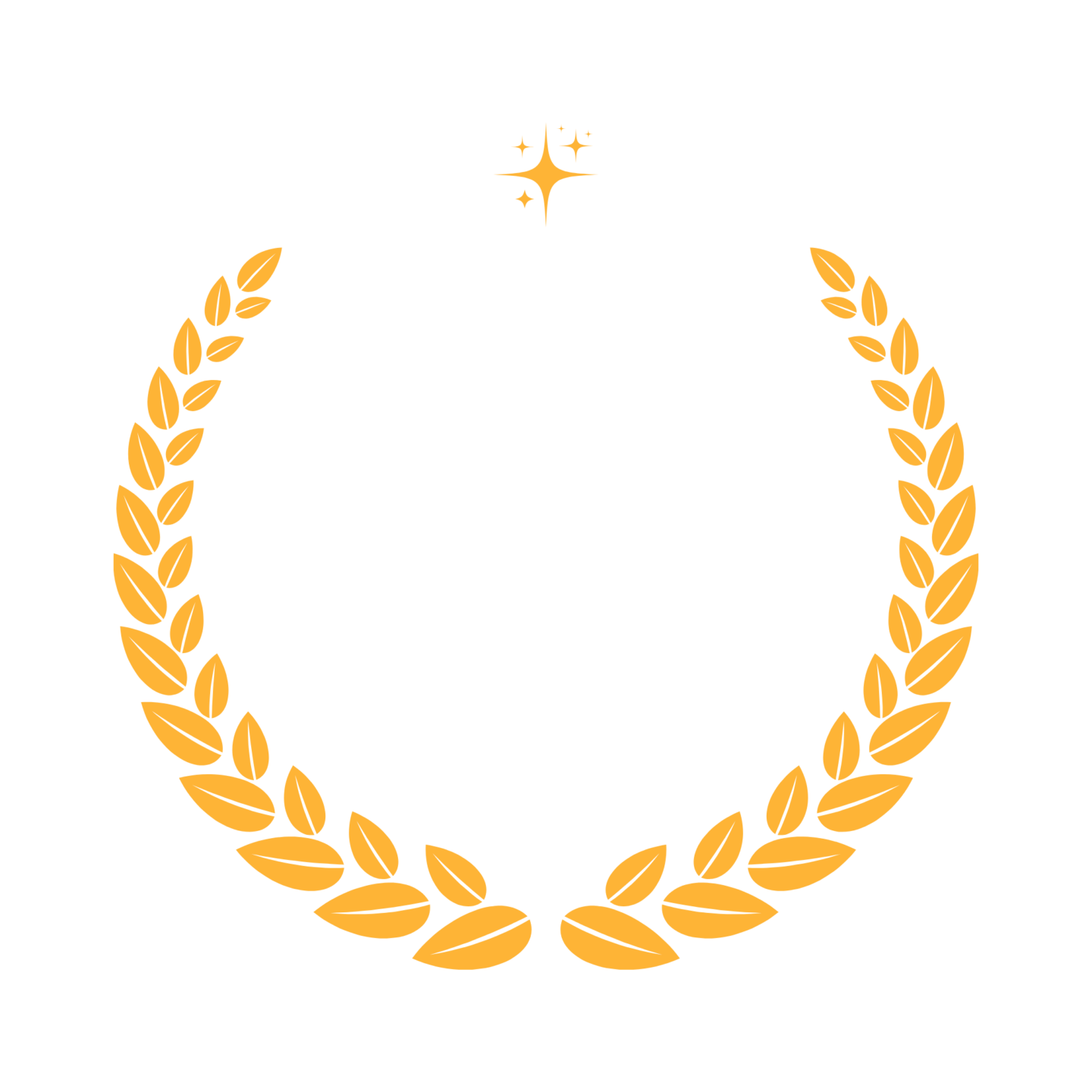 A gold laurel wreath surrounds the text 18X AWARD WINNERS with three gold stars above, on a light gray background.